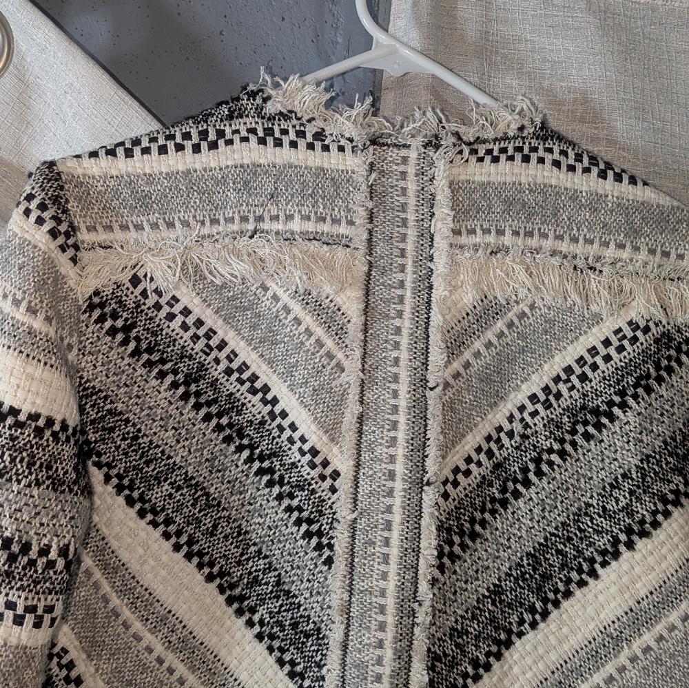 Rebecca Taylor $695 Artisan Tweed Fringe Coat In Size 8 - Picture 17 of 17